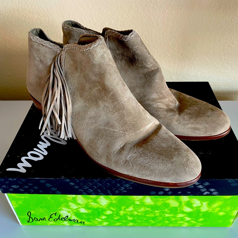 Sam Edelman Paige Suede Fringe Bootie